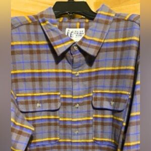 Marmot Mountain Works Flannel Plaid Men’s Shirt Shacket Size Large